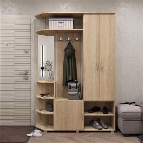 Прихожая Домино дуб сонома в Тарко-Сале - tarko-sale.mebel-tymen.ru | фото