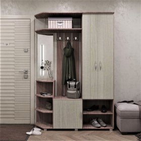 Прихожая Домино ясень шимо в Тарко-Сале - tarko-sale.mebel-tymen.ru | фото