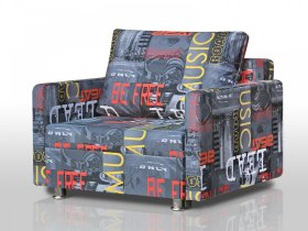 Кресло-кровать Реал 80 с подлокотниками мьюзик в Тарко-Сале - tarko-sale.mebel-tymen.ru | фото