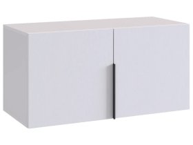 Антресоль двухдверная L800 Баско белое дерево в Тарко-Сале - tarko-sale.mebel-tymen.ru | фото