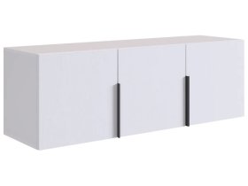 Антресоль трехдверная L1200 Баско белое дерево в Тарко-Сале - tarko-sale.mebel-tymen.ru | фото