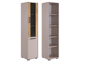 Стеллаж Лайт-2 кашемир/дуб крафт золотой в Тарко-Сале - tarko-sale.mebel-tymen.ru | фото