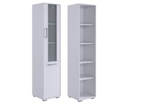 Стеллаж Лайт-2 белый/белый в Тарко-Сале - tarko-sale.mebel-tymen.ru | фото