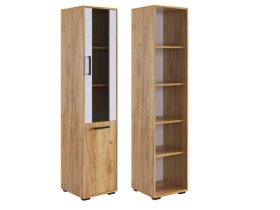 Стеллаж Лайт-2 дуб крафт золотой/белый в Тарко-Сале - tarko-sale.mebel-tymen.ru | фото