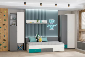 Детская Клео ОК-1, графит, миндаль, океан Диал в Тарко-Сале - tarko-sale.mebel-tymen.ru | фото