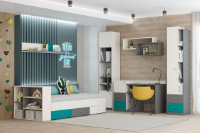 Детская Клео ОК-2, графит, миндаль, океан Диал в Тарко-Сале - tarko-sale.mebel-tymen.ru | фото