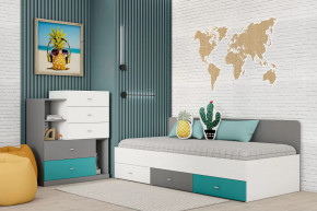 Детская Клео ОК-4, графит, миндаль, океан Диал в Тарко-Сале - tarko-sale.mebel-tymen.ru | фото