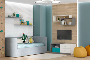 Детская Клео ОК-6, графит, миндаль, океан Диал в Тарко-Сале - tarko-sale.mebel-tymen.ru | фото