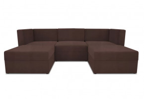 Диван модульный угловой Бергамо пять секций Dream Chocolate кат. 3 в Тарко-Сале - tarko-sale.mebel-tymen.ru | фото