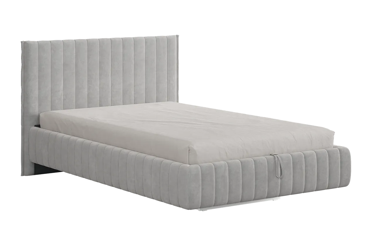 Кровать с подъемным механизмом Твикс 120х200 см галька (велюр) в Тарко-Сале - tarko-sale.mebel-tymen.ru | фото