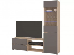 Гостиная Анталия 1 Сонома-Графит софт в Тарко-Сале - tarko-sale.mebel-tymen.ru | фото