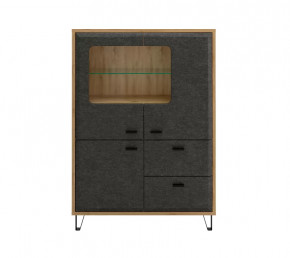 GRACE тумба KOM2W1D2S (Дуб наварра/Графит) в Тарко-Сале - tarko-sale.mebel-tymen.ru | фото