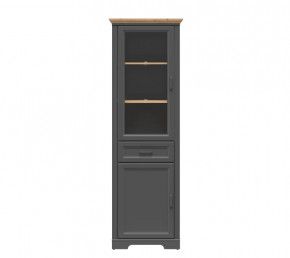 JASMIN шкаф REG1W1D1S (Графит/ Дуб артизан) в Тарко-Сале - tarko-sale.mebel-tymen.ru | фото