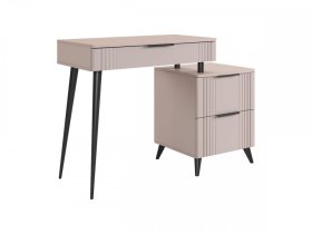 Туалетный столик (без зеркала) Катрин кашемир/фрапучино матовый в Тарко-Сале - tarko-sale.mebel-tymen.ru | фото