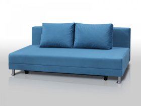 Диван Комфорт Лайт без подлокотников 2 подушки голубой в Тарко-Сале - tarko-sale.mebel-tymen.ru | фото
