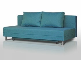 Диван Комфорт Лайт без подлокотников 2 подушки азур в Тарко-Сале - tarko-sale.mebel-tymen.ru | фото