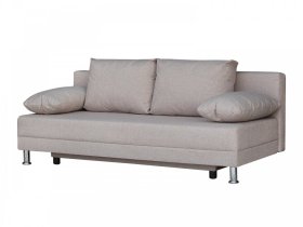 Диван Комфорт без подлокотников 4 подушки кэмел в Тарко-Сале - tarko-sale.mebel-tymen.ru | фото