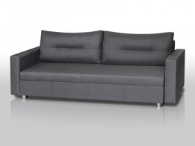 Диван Комфорт с прямыми подлокотниками графит в Тарко-Сале - tarko-sale.mebel-tymen.ru | фото