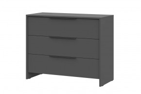 Комод 3 ящика Камелия 1 Серия 2, графит в Тарко-Сале - tarko-sale.mebel-tymen.ru | фото