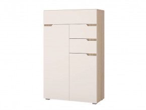 Комод Анталия Сонома-Белый софт в Тарко-Сале - tarko-sale.mebel-tymen.ru | фото