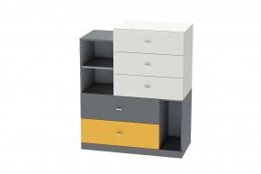 Комод Клео К-1, графит, миндаль, солнечный Диал в Тарко-Сале - tarko-sale.mebel-tymen.ru | фото