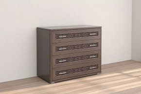 Комод Кэт-4 4 ящика Венге Диал в Тарко-Сале - tarko-sale.mebel-tymen.ru | фото