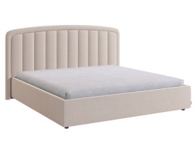 Кровать с подъемным механизмом Сиена 2 180х200 см крем (велюр) в Тарко-Сале - tarko-sale.mebel-tymen.ru | фото