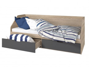 Кровать 800 2 ящика Анталия Графит в Тарко-Сале - tarko-sale.mebel-tymen.ru | фото