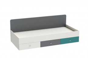 Кровать Клео арт. 010, 900*2000 мм, графит, миндаль, океан Диал в Тарко-Сале - tarko-sale.mebel-tymen.ru | фото