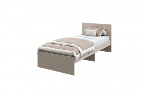 Кровать "МОНА" 2000* 900мм, (без матраса), ЛДСП кашемир (ламели) в Тарко-Сале - tarko-sale.mebel-tymen.ru | фото