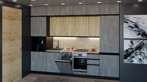 Кухонный гарнитур Адажио люкс 3000 мм в Тарко-Сале - tarko-sale.mebel-tymen.ru | фото