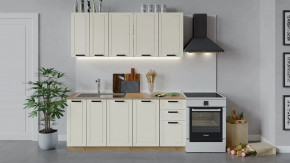 Кухонный гарнитур «Лорас» длиной 180 см Дуб крафт золотой/Холст брюле в Тарко-Сале - tarko-sale.mebel-tymen.ru | фото