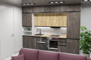 Кухонный гарнитур Сапфир 2 экстра 3000 мм в Тарко-Сале - tarko-sale.mebel-tymen.ru | фото