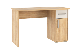 Стол компьютерный 1200 Лайт-1 дуб сонома/белый в Тарко-Сале - tarko-sale.mebel-tymen.ru | фото