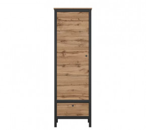 LOFT шкаф REG1D1S (Дуб вотан/Черный) в Тарко-Сале - tarko-sale.mebel-tymen.ru | фото