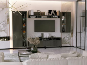 Модульная гостиная Оливия Графит Софт в Тарко-Сале - tarko-sale.mebel-tymen.ru | фото