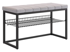 Обувница Классная 2 черный муар/оникс (велюр) в Тарко-Сале - tarko-sale.mebel-tymen.ru | фото