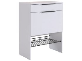 Обувница Баско белое дерево/белое дерево в Тарко-Сале - tarko-sale.mebel-tymen.ru | фото