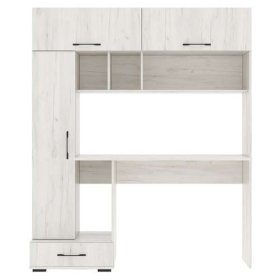 Стол компьютерный "ПКС- 1" (ш1500*г570*в1800мм), ЛДСП дуб крафт белый (Памир) в Тарко-Сале - tarko-sale.mebel-tymen.ru | фото