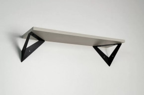 Полка навесная Рич кашемир/черный в Тарко-Сале - tarko-sale.mebel-tymen.ru | фото