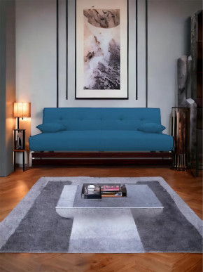 Прямой диван манго 1 Савана Деним/Планки орех в Тарко-Сале - tarko-sale.mebel-tymen.ru | фото