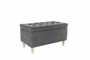 Пуф Чарли 2 графит (велюр) в Тарко-Сале - tarko-sale.mebel-tymen.ru | фото