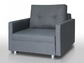 Кресло-кровать Реал 80 с подлокотниками графит в Тарко-Сале - tarko-sale.mebel-tymen.ru | фото