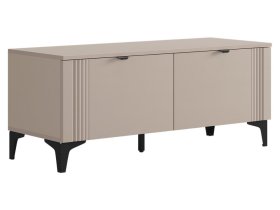 Тумба Рич кашемир/фрапучино матовый/черный в Тарко-Сале - tarko-sale.mebel-tymen.ru | фото