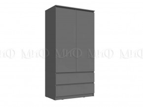 Шкаф 2-х створчатый Челси Графит в Тарко-Сале - tarko-sale.mebel-tymen.ru | фото