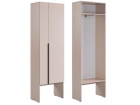 Шкаф двухдверный L600 Баско кашемир в Тарко-Сале - tarko-sale.mebel-tymen.ru | фото