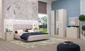 Спальня №1 "Капри" Сатин в Тарко-Сале - tarko-sale.mebel-tymen.ru | фото