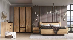 Спальня серия Бостон дуб вотан в Тарко-Сале - tarko-sale.mebel-tymen.ru | фото