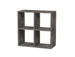 Стеллаж 4 секции графит Герда в Тарко-Сале - tarko-sale.mebel-tymen.ru | фото