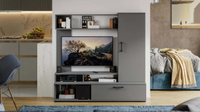 Стенка «Сиена» Графит Серый в Тарко-Сале - tarko-sale.mebel-tymen.ru | фото